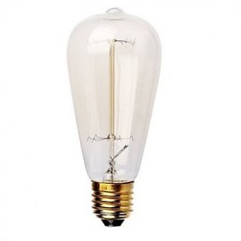 ST58 40W E27 Vintage Retro Incandescent Filament Edison Lamp Bulb(AC220-240V)