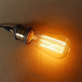 ST58 60W E27 Vintage Retro Incandescent Filament Edison Lamp Bulb(AC220-240V)