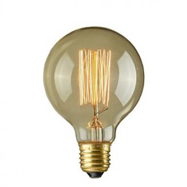 Pure Cupper Lamp Cap Retro Vintage E26 Artistic Filament Bulb Industrial Incandescent Light Bulb 40W