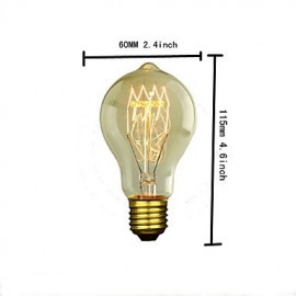 E27 25W A19 Edison Tungsten Filament Bulb 60
