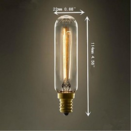 T22 Tube E14 220V-240V 40W E27 Edison Screw Light Bulb Little Retro Chandeliers Light Industry