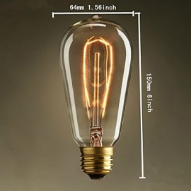 ST64 Foliage Edison Light Bulbs 220V-240V E26-E27 40W Edison Bulb