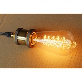 E27 ST64 Wire Around 40W 220V-240V Edison Retro Decorative Light Bulbs