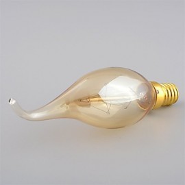 C35L 40W E14 Edison Halogen Bulb Light Retro Lamp Retro Vintage Industrial(AC220-240V)