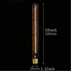 E27 40W T30-300 Test Tube Flute Edison Decorative Light Bulb