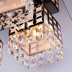 Chandelier Modern Crystal Stainless Living 4 Lights