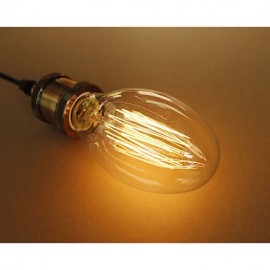 E27 40W C75 Straight Wire Restaurant Shopping Malls Edison Antique Retro Decorative Lighting Bar