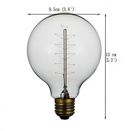 40W E27 Edison Retro Light Bulb ST64 G95(220-240V)