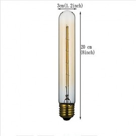 E27 40w Creative Tube Type Incandescent Light Bulbs Classic Silk Reeling Bulb