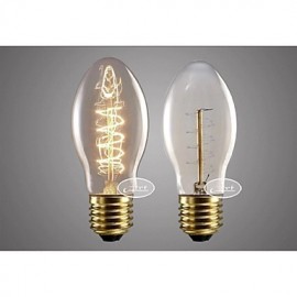 E27 AC220-240V 40W Silk Carbon Filament Incandescent Light Bulbs BT75S Around Pearl