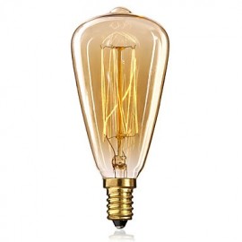 E14 25W St48 Yellow Light Bulb Edison Small Screw Cap Retro Chandelier Decorative Light Bulbs