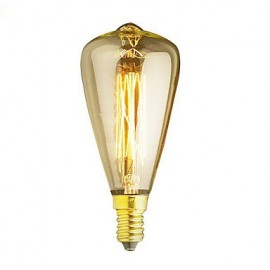 E14 25W St48 Yellow Light Bulb Edison Small Screw Cap Retro Chandelier Decorative Light Bulbs