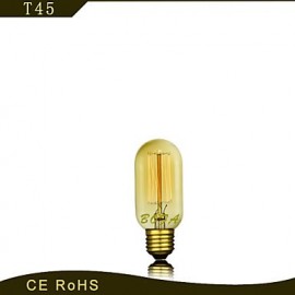 40w E27 T45 Classic Wire Edison Filament Bulbs (85V-265V)