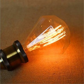 E27 220-240V G95 40W Diamond Straight Wire Bar Pendant Decorative Retro Light Bulbs