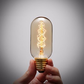 Pure Cupper Lamp Cap Retro Vintage E27 Artistic Filament Bulb Industrial Incandescent 40W