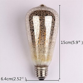 ST64 60W E27 Vintage Edison Bulbs Incandescent Bulbs Filament Retro Light For Pendant Lamp (AC220-240V)