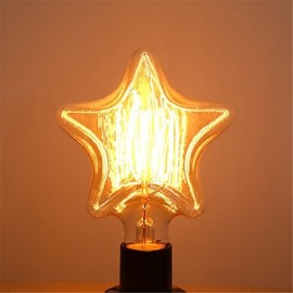 Pentagram Edison 40W E27 Light Bulbs Vintage Tungsten Lamp Antique Decorate Lighting for Pendant (AC220-240V)