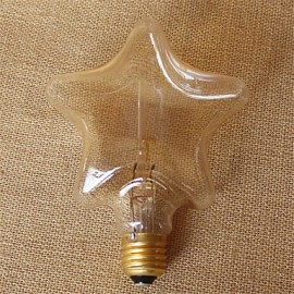 Pentagram Edison 40W E27 Light Bulbs Vintage Tungsten Lamp Antique Decorate Lighting for Pendant (AC220-240V)