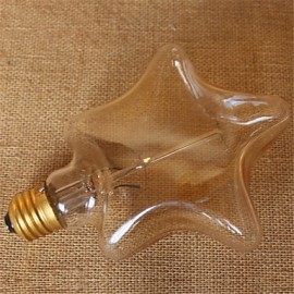 Pentagram Edison 40W E27 Light Bulbs Vintage Tungsten Lamp Antique Decorate Lighting for Pendant (AC220-240V)