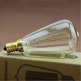 E14 AC220-240V 40W Silk Carbon Filament Incandescent Light Bulbs T48 Around Pearl