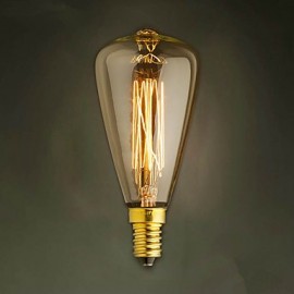 E14 AC220-240V 40W Silk Carbon Filament Incandescent Light Bulbs T48 Around Pearl