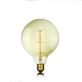 G125 13AK 25W Antique Edison Silk ball Bubble Lamp(85V-265V)