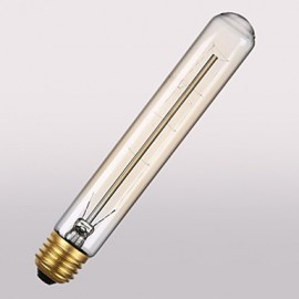 T185 220-240V 60W Nostalgic Atmosphere Flute Tube Edison Retro Decorative Light Bulb