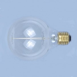 E27 AC220-240V 40W Silk Carbon Filament Incandescent Light Bulbs G95 Around Pearl