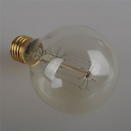 G80 E27 40W Incandescent Vintage Light Bulb for Household Bar Coffee Shop Hotel (AC220-240V)