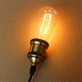 ST64 Leaf 40W E27 Vintage Retro Incandescent Filament Edison Lamp Bulb(AC220-240V)