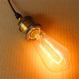 ST64 Leaf 40W E27 Vintage Retro Incandescent Filament Edison Lamp Bulb(AC220-240V)