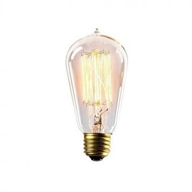 E27 AC220-240V 40W ST58Z Incandescent Light Bulbs Lighting Antique Edison Halogen Bulbs