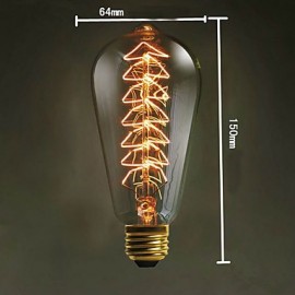 E27 AC220-240V 40W Incandescent Light Bulbs Lighting Antique Edison Bulb Christmas Tree