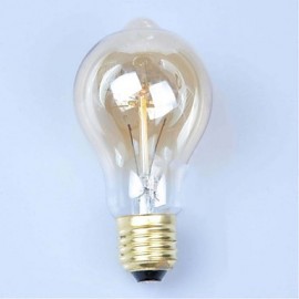 E27 AC220-240V 40W Silk Carbon Filament Incandescent Light Bulbs A19 Around Pearl