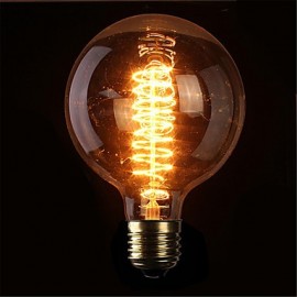 G125 40W E27 Vintage Edison Bulb Retro Lamp Incandescent Light Bulb (AC220-240V)