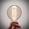 Pure Cupper Lamp Cap Retro Vintage E27 Artistic Filament Bulb Industrial Incandescent Light Bulb 40W