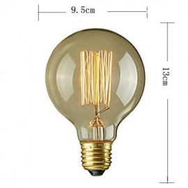 Pure Cupper Lamp Cap Retro Vintage E27 Artistic Filament Bulb Industrial Incandescent Light Bulb 40W