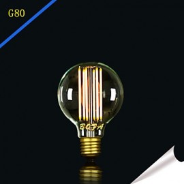 G80 6 w LED New Design LED Household Decorative Lighting Filament Bulbs (85V-265V)