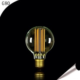 G80 6 w LED New Design LED Household Decorative Lighting Filament Bulbs (85V-265V)