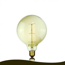 G125 13AK 40W Antique Edison Silk ball Bubble Lamp(85V-265V)