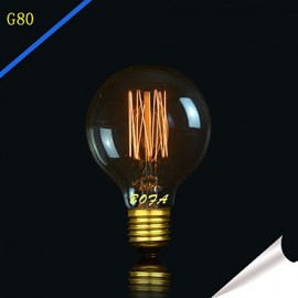 G80 13AK 25W Antique Edison Silk ball Bubble Lamp(85V-265V)