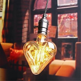 E27 40W Edison Light Bulb Star&Heart Filament Lamp Decorative incandescent bulb (AC220-240V)