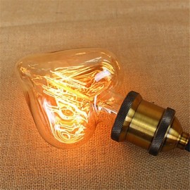 E27 40W Edison Light Bulb Star&Heart Filament Lamp Decorative incandescent bulb (AC220-240V)