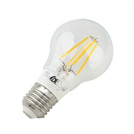 2PCS E27 4xCOB 4W 400LM 3000K Warm White Globe Bulbs Edison LED Filament Light(85-265v)