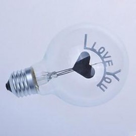 G80 Edison Flame Ball Bubble Love You I Romantic Wedding Bulb