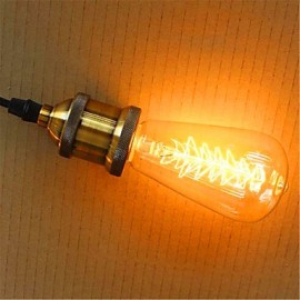 E27 220V 40W ST64 Retro Creative Decoration Tungsten Bulb