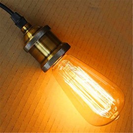 E27 220V 60W ST64 Retro Creative Decoration Tungsten Bulb