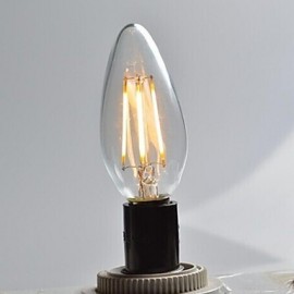 E12 LED Filament Bulbs C35 2 COB 250 lm Warm White Decorative AC 110-130 V