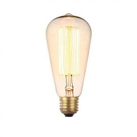 E27 220V 40W ST64 Retro Creative Decoration Tungsten Bulb