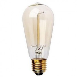 E27 220V 40W ST64 Retro Creative Decoration Tungsten Bulb